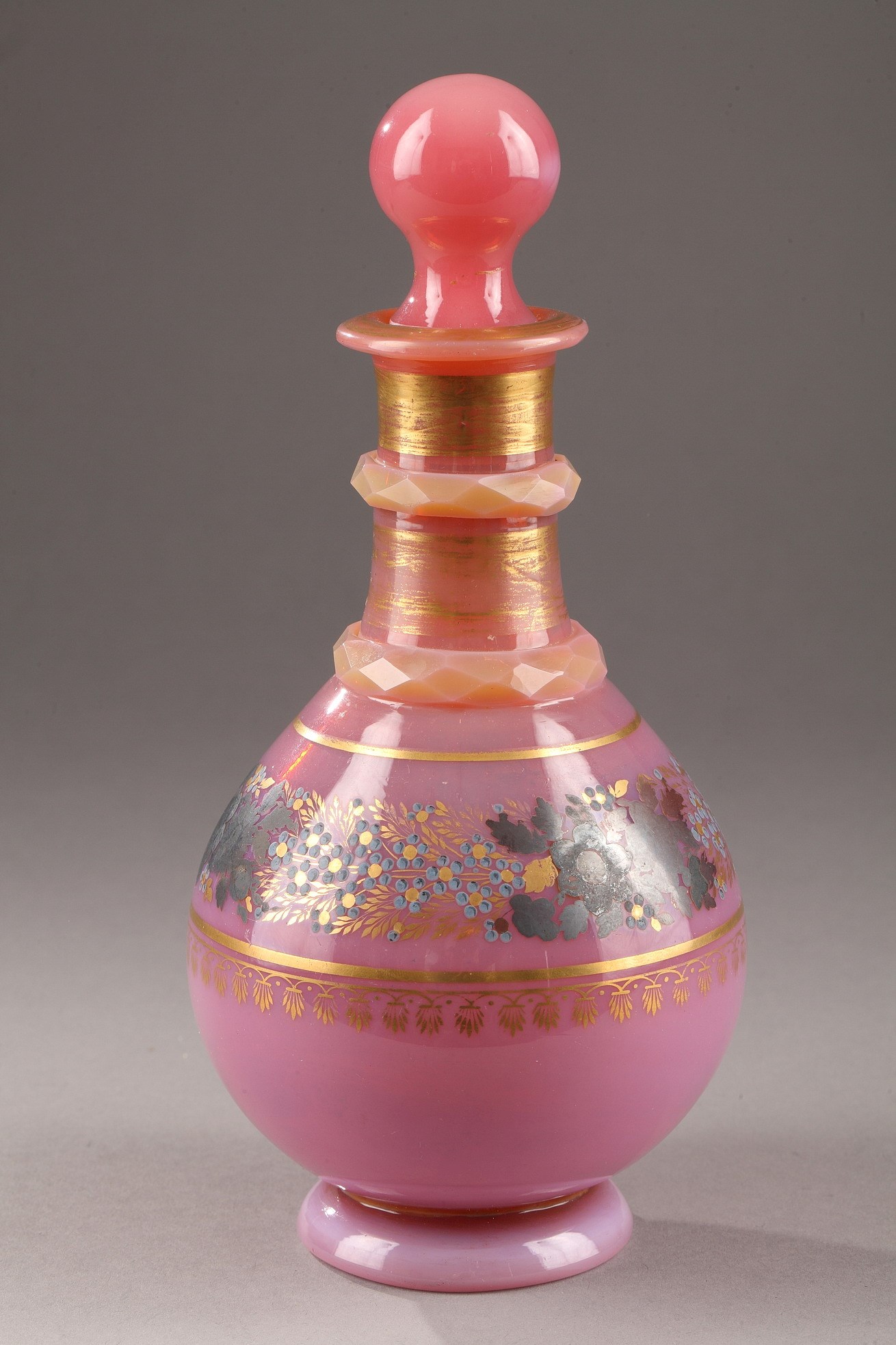 Early 19th Century Pink Opaline Bottle